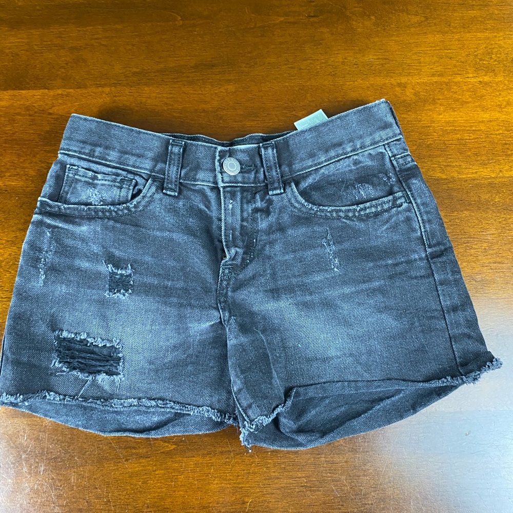 Women's Black Denim Shorts